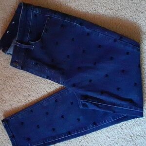 Talbots Indigo Denim Jeggings Bow Design